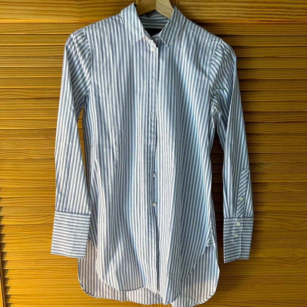 NWOT J. Crew Long Button Down Shirt